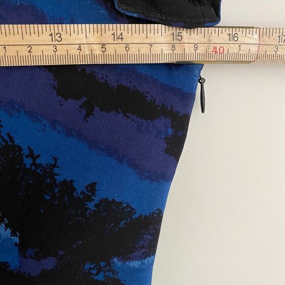 Tory Burch Dress Blue Sheath Style 100% Silk 2 - Picture 6 of 8